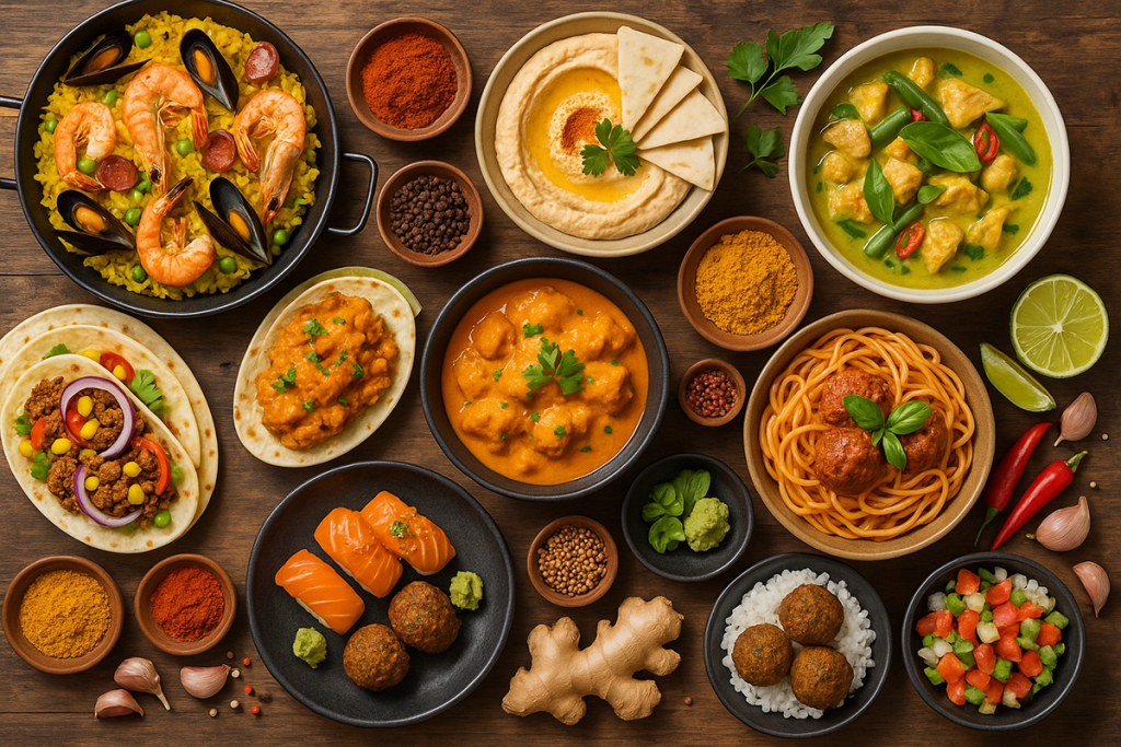 Saveurs du monde à découvrir