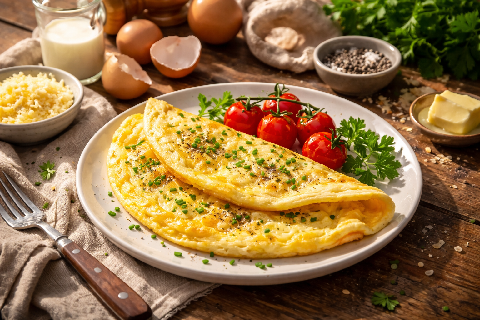 Astuces omelette moelleuse