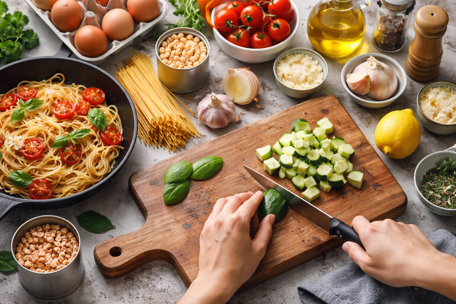 Cuisiner avec peu d’ingrédients