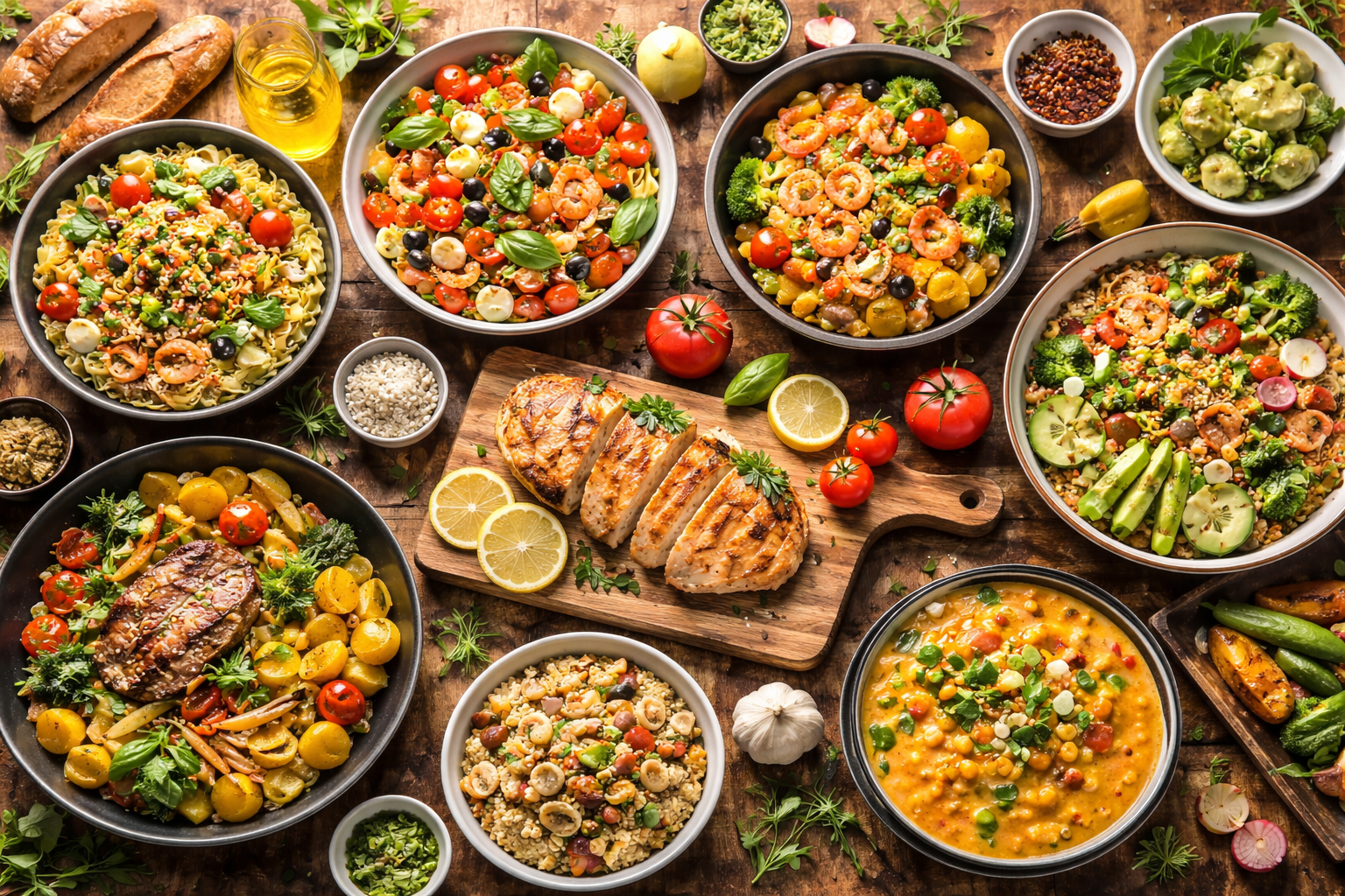 Menu gourmand pour la semaine