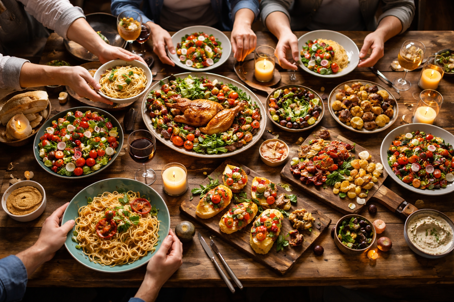 Préparer un repas convivial à partager