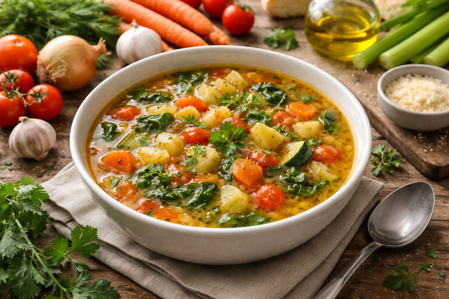 Recette facile de soupe de légumes maison