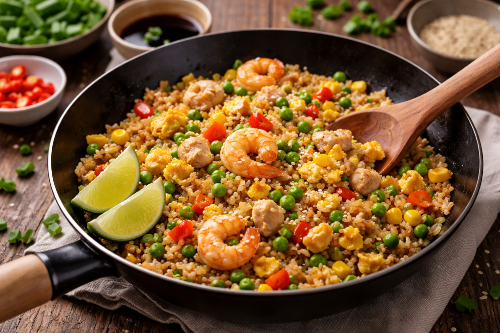 Recette rapide de riz sauté