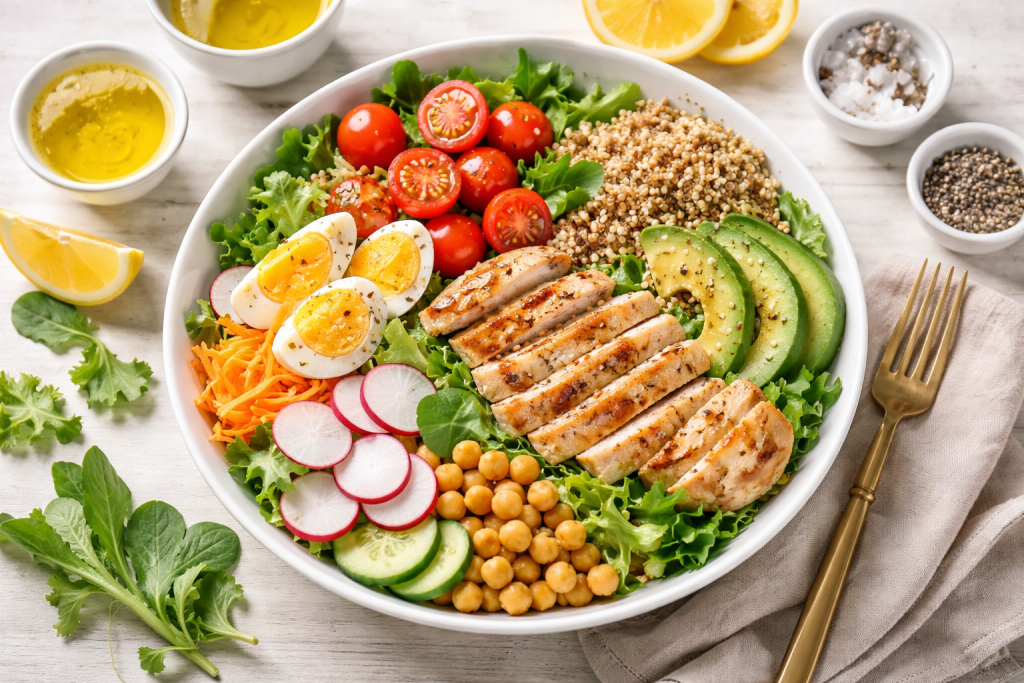 Recette rapide de salade complète
