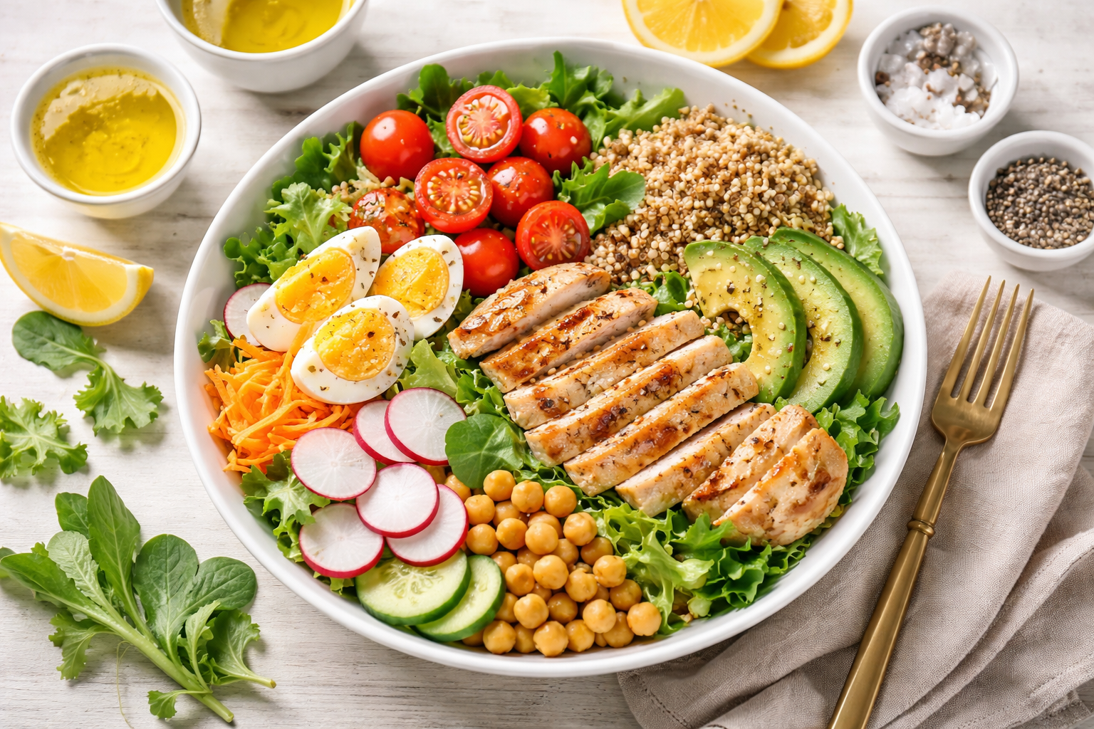 Recette rapide de salade complète