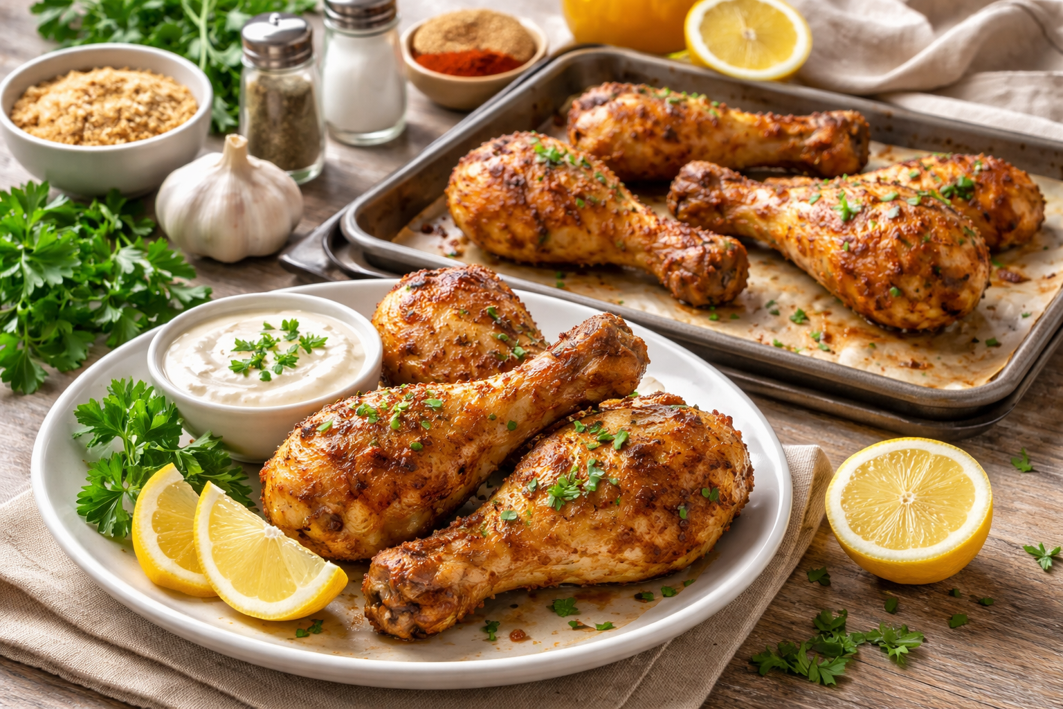 Recette simple de poulet croustillant au four