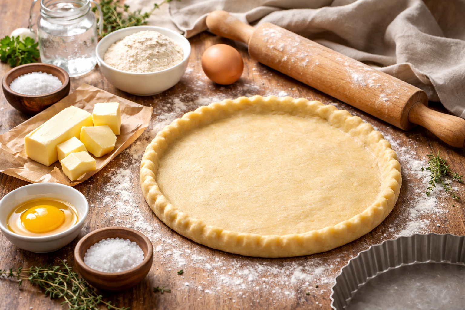 Réussir une pâte brisée maison