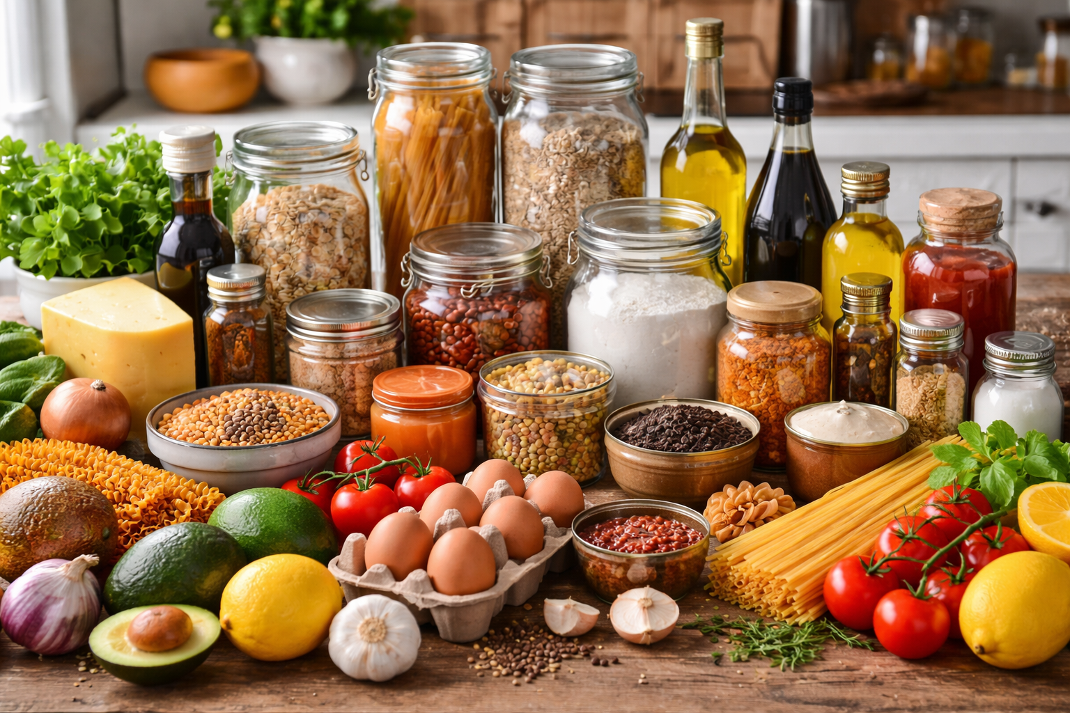 aliments à toujours avoir dans sa cuisine