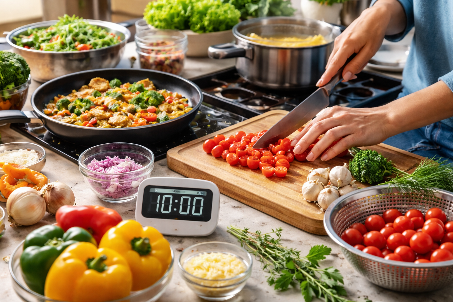 astuces pour cuisiner plus vite