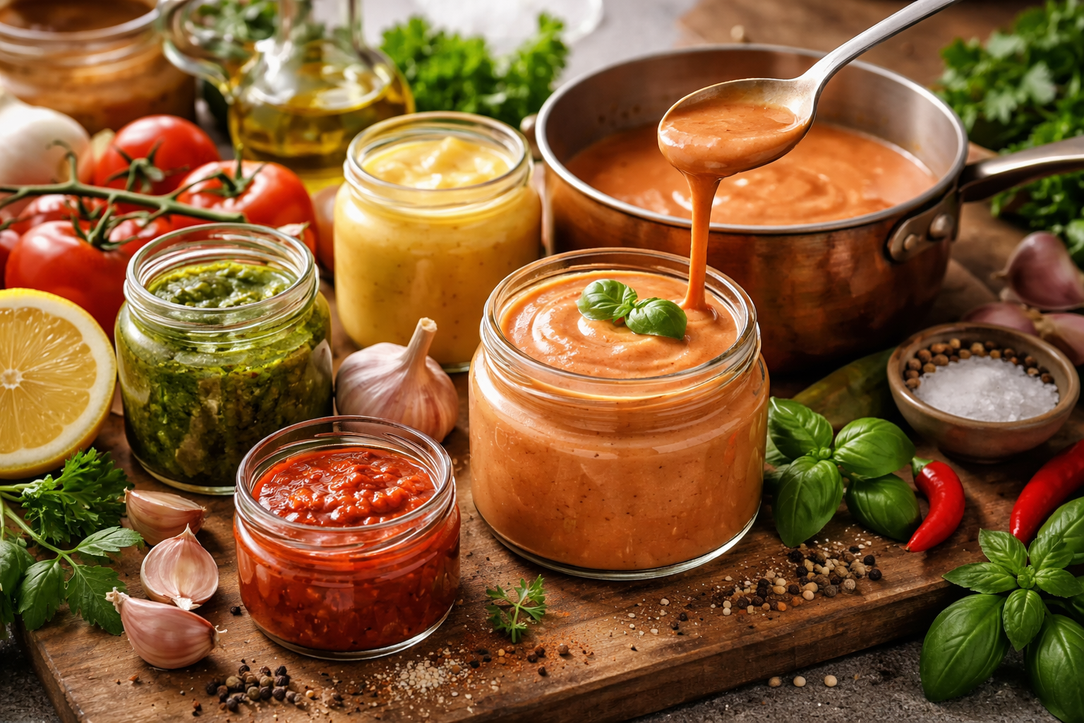 bases pour réussir une sauce maison